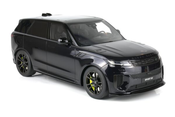GT Spirit 1:12 Range Rover Sport SV Edition Two Black 2024 (GT555) Limited Edition Resin Model 15 GT Spirit 1:12 Range Rover Sport SV Edition Two Black 2024 resin model (GT555) front three-quarter view