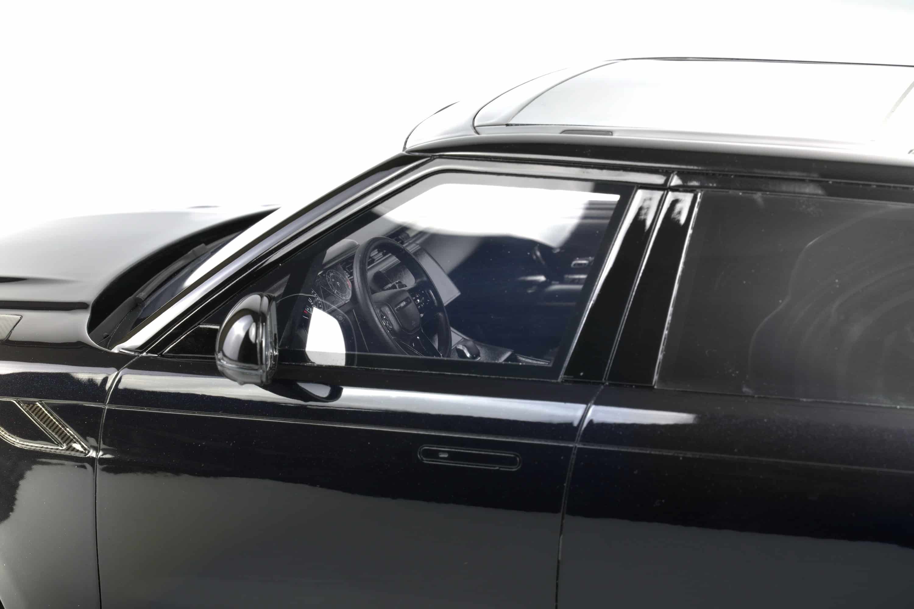 GT Spirit 1:12 Range Rover Sport SV Edition Two Black 2024 (GT555) Limited Edition Resin Model 10 GT Spirit 1:12 Range Rover Sport SV Edition Two Black 2024 resin model (GT555) cabin interior through the window