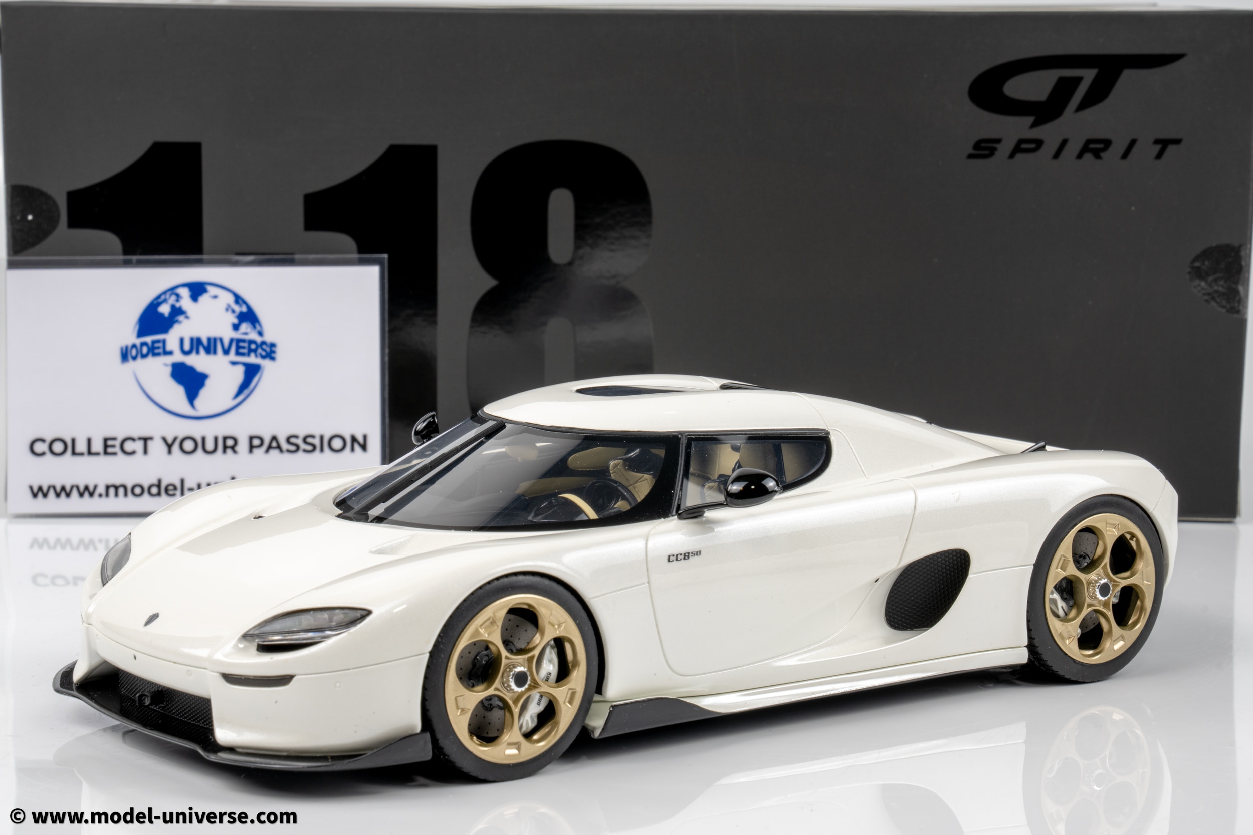 マ*イ様 GT SPIRIT 1/18 ケーニグセグ CC850 (シルバー) 1/18 Koenigsegg CC850 2022 (Moon Silver) Resin Model Car by GT