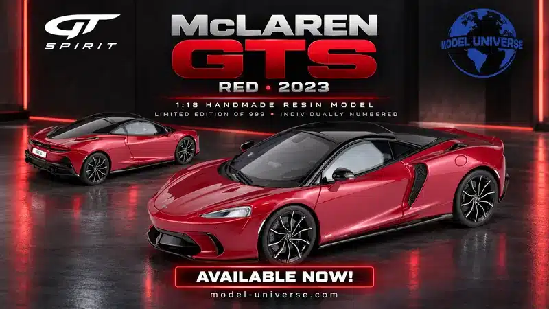 Diecast Model Shop - Model Universe 18 GT Spirit 1:18 McLaren GTS Red 2023