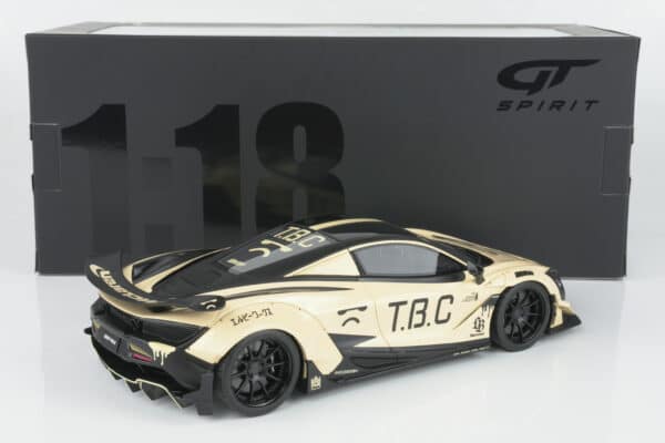 GT Spirit 1:18 LB-Works McLaren 720S Beige resin model (GT961), with box, rear view