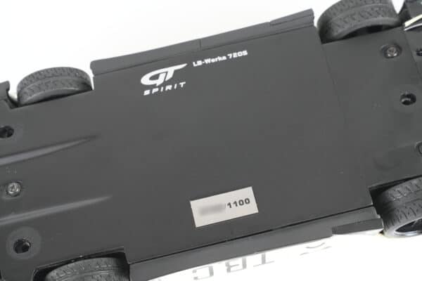 GT Spirit 1:18 LB-Works McLaren 720S Beige 2024 (GT961) Limited Edition Resin Model 26 GT Spirit 1:18 LB-Works McLaren 720S Beige resin model (GT961), base plate with limited edition plaque