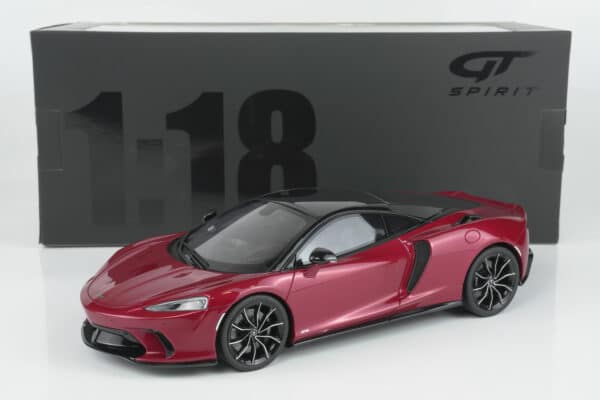 GT Spirit 1:18 McLaren GTS Red 2023 (GT971) resin model – with box – front