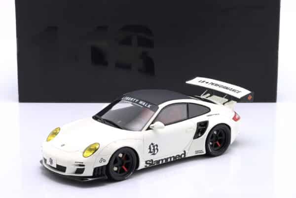 GT Spirit 1:18 Porsche 911 (997) LB-Works Porsche Turbo White 2024 (GT958) Limited Edition Resin Model