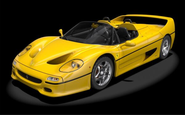 Pocher 1:8 Ferrari F50 Giallo Modena (HK63) Pre-Painted Diecast Model Kit