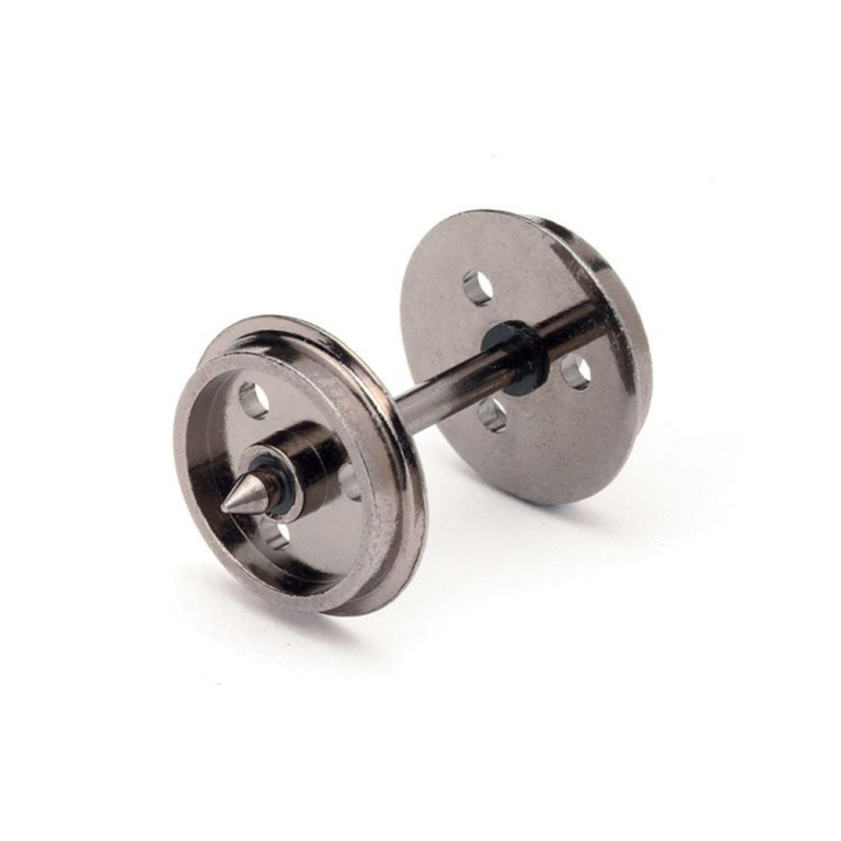 hornby - 12.6mm disc wheels - 3 hole (pack 10) (r8097) oo gauge