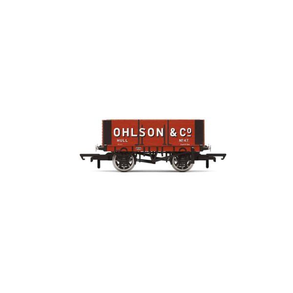 hornby - 6 plank wagon, ohlson + co (r60096) oo gauge