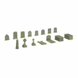 hornby - assorted grave stones & monuments (r7297) oo gauge