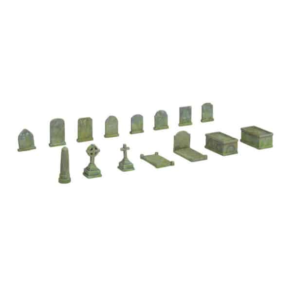 hornby - assorted grave stones & monuments (r7297) oo gauge