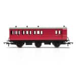 Hornby - BR, 6 Wheel Coach, Brake 3rd Class, Fitted Lights, E31185 (R40126) OO Gauge