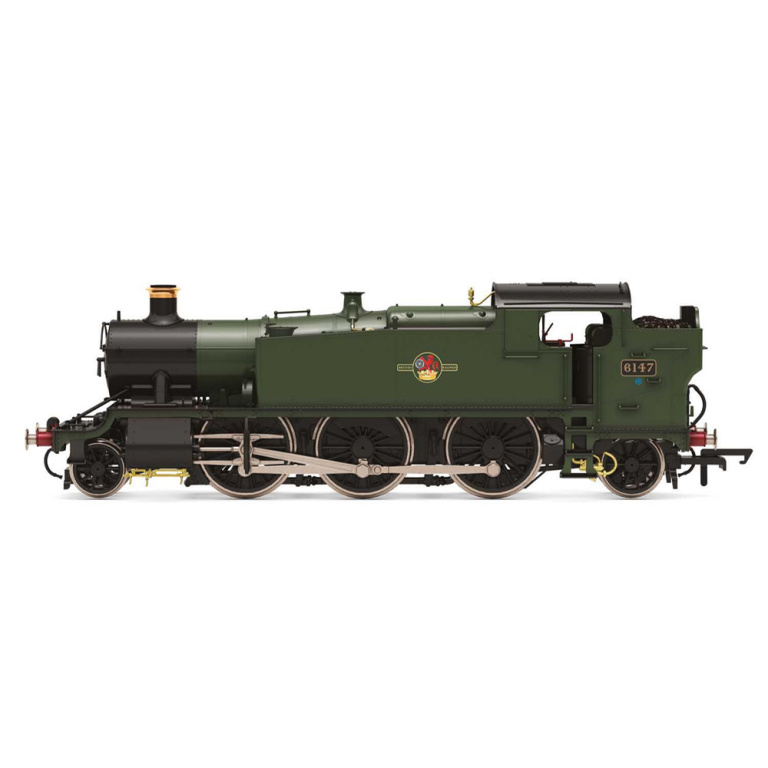 hornby - br, 61xx class 'large prairie', 2-6-2t, 6147 (r3850) oo gauge