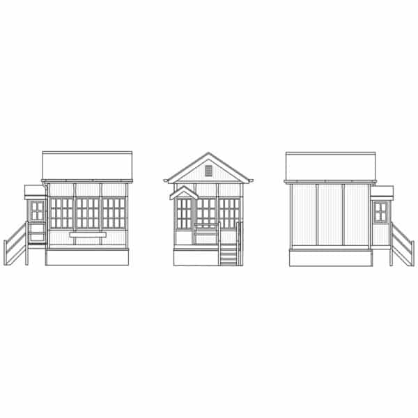 hornby - chinnor signal box (r7393) oo gauge