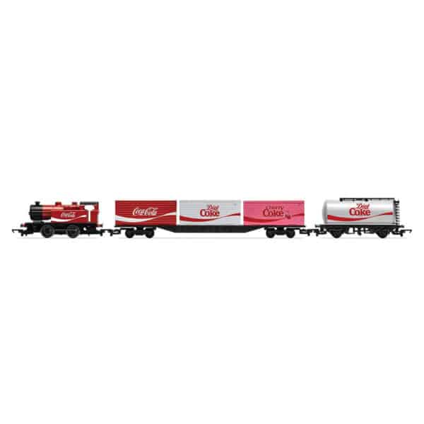 hornby - coca-cola summertime train set (r1276m) oo gauge