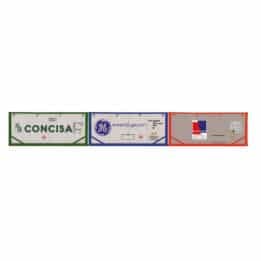 hornby - concisa, tip & hoyer container pack 3 x 20' tanktainers (r60130) oo gauge