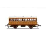 Hornby - GNR, 4 Wheel Coach, 3rd Class, 1636 (R40058) OO Gauge