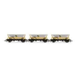hornby - haa hopper wagons, three pack, br coal sector (r60065) oo gauge