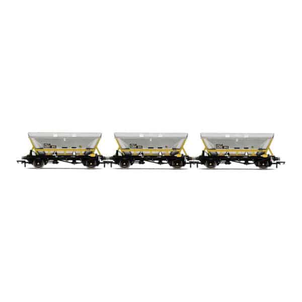 hornby - hfa hopper wagons, three pack, br coal sector (r60067) oo gauge