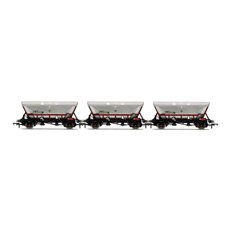 hornby - hfa hopper wagons, three pack, ews (r60069) oo gauge