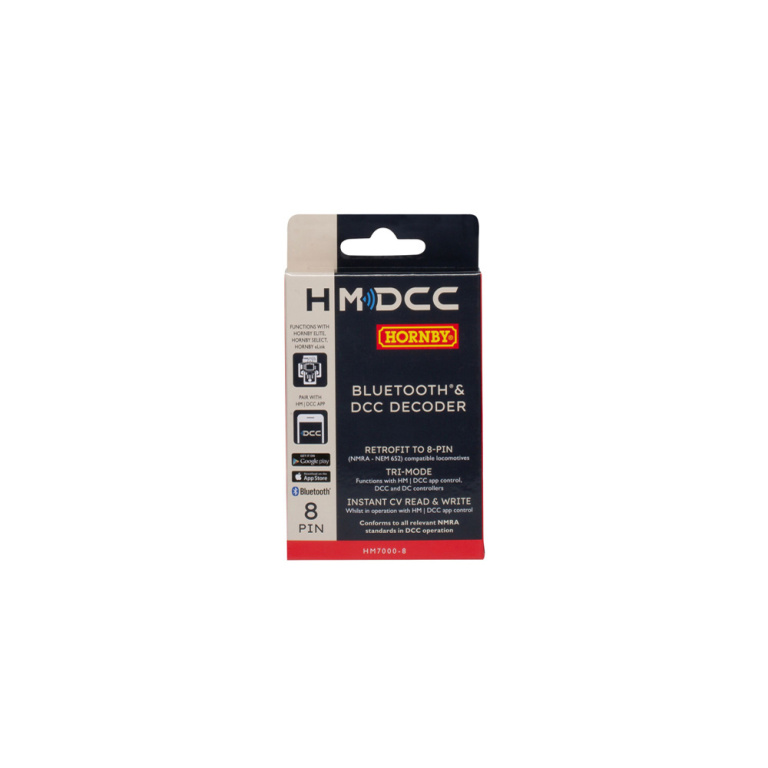 hornby - hm7000-8: bluetooth? & dcc decoder (8-pin) (r7335) no scale
