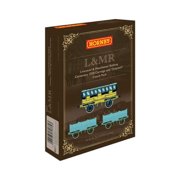 hornby - l&mr, centenary 1930 carriage and 'huskisson' coach pack (r40371) oo gauge