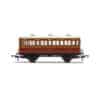 hornby - lb&scr, 4 wheel coach, 3rd class, fitted lights, 881 (r40116a) oo gauge