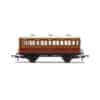 hornby - lb&scr, 4 wheel coach, 3rd class, fitted lights, 882 (r40116) oo gauge