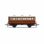 Hornby - LB&SCR, 4 Wheel Coach, 3rd Class, Fitted Lights, 882 (R40116) OO Gauge