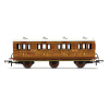 hornby - lner, 6 wheel coach, 1st class, fitted lights, 4172 (r40127) oo gauge