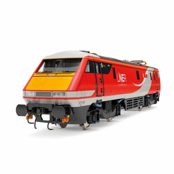hornby - lner, class 91, bo-bo, 91118 'the fusiliers' (r3891) oo gauge