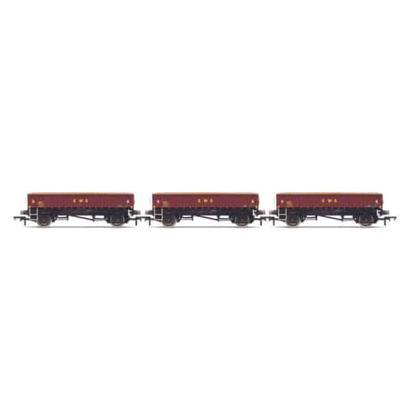 hornby - mha ballast wagon, three pack, ews (r60161) oo gauge