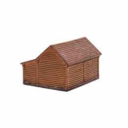 hornby - modern timber garage (r7271) oo gauge
