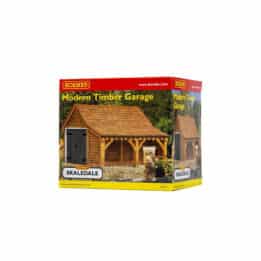 hornby - modern timber garage (r7271) oo gauge
