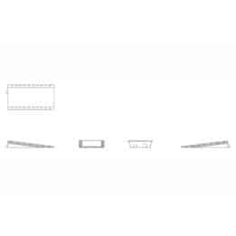 hornby - platform end ramp x 2 (r7370) oo gauge