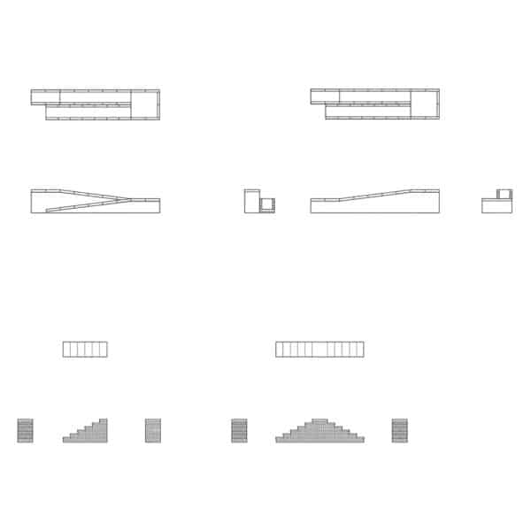 hornby - platform steps (r7371) oo gauge