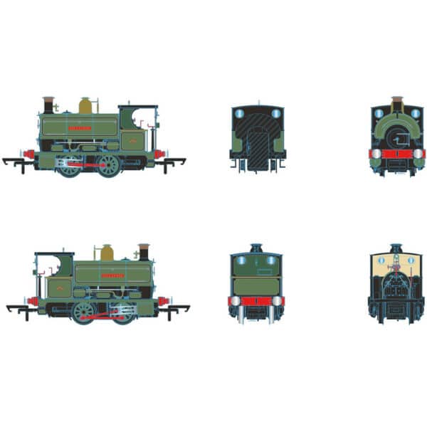hornby - po, willans and robinson, peckett w4 class, 0-4-0st, 882 'niclausse' (r3640) oo gauge
