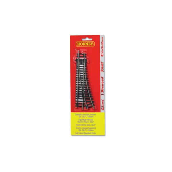 hornby - r8072 left hand point x 1 blister pk (ht8302) oo gauge
