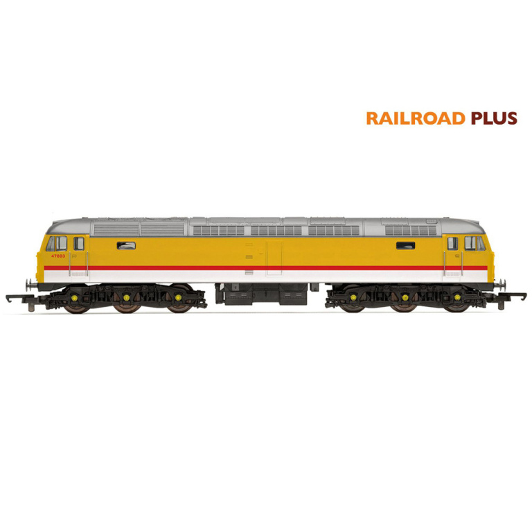 hornby - railroad plus br infrastructure, class 47, co-co, 47803 (r30186) oo gauge