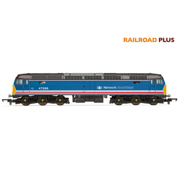 hornby - railroad plus nse, class 47, co-co, 47598 (r30187) oo gauge