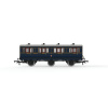 hornby - s&djr, 6 wheel coach, 1st class, 3 (r40296) oo gauge