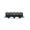 hornby - s&djr, 6 wheel coach, 3rd class, 109 (r40298) oo gauge