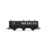 hornby - s&djr, 6 wheel coach, 3rd class, 72 (r40300) oo gauge
