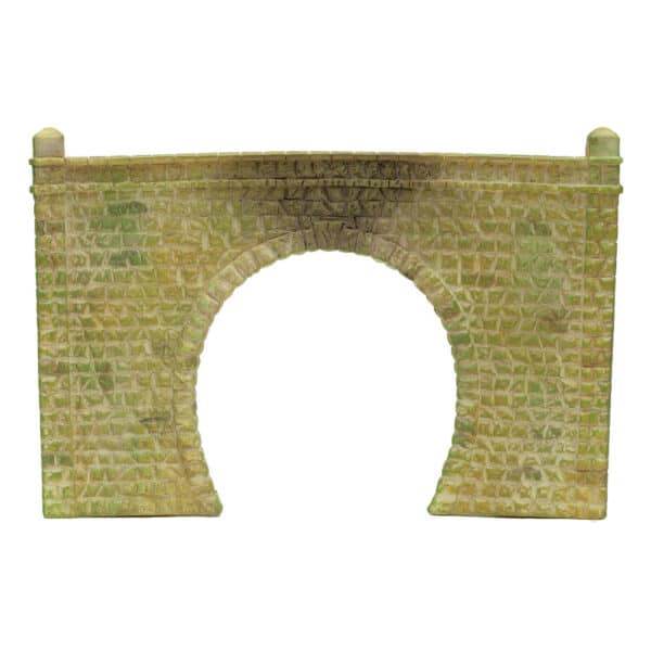 hornby - single stone tunnel portal x2 (r8509) oo gauge
