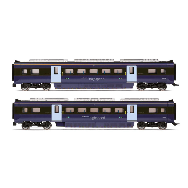hornby - south eastern, class 395 highspeed train 2-car coach pack, mso 39134 and mso 39135 (r4999) oo gauge