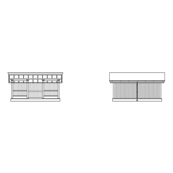 hornby - south eastern railway platform shelter (r7364) oo gauge