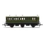 Hornby - SR, 6 Wheel Coach, Brake 3rd Class, Fitted Lights, 3750 (R40134) OO Gauge