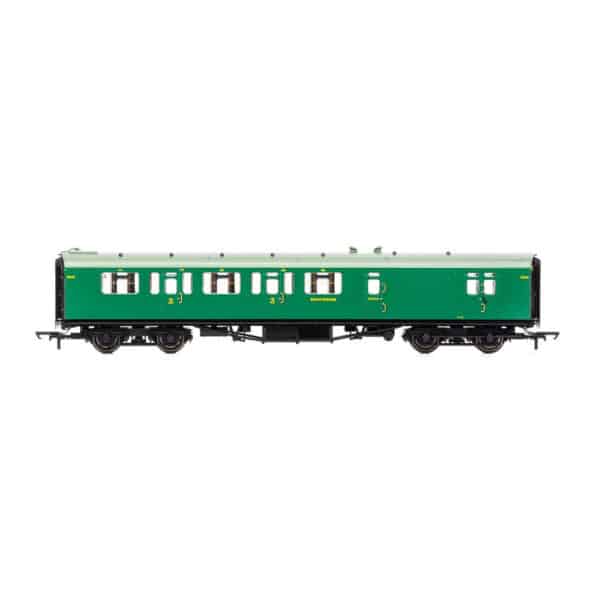 hornby - sr, bulleid 59' corridor brake third, 2845 (r4884) oo gauge