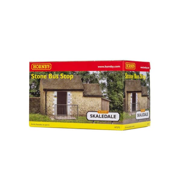 hornby - stone bus stop (r7272) oo gauge
