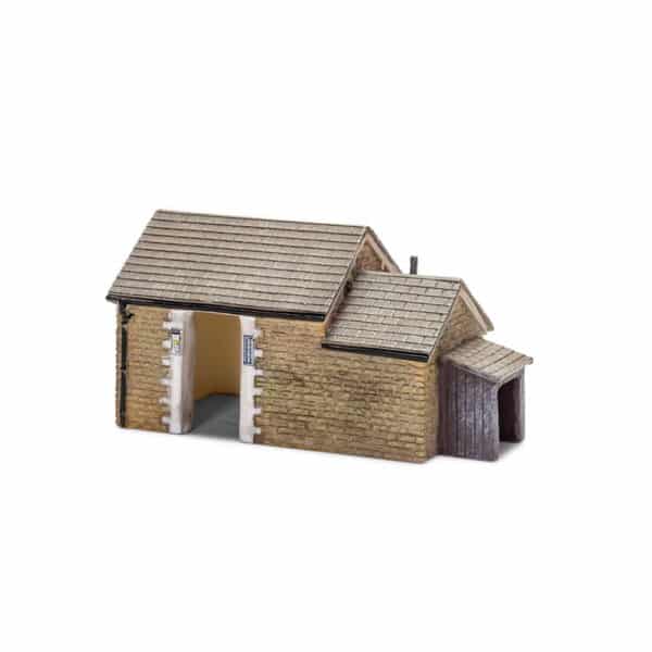 hornby - stone bus stop (r7272) oo gauge