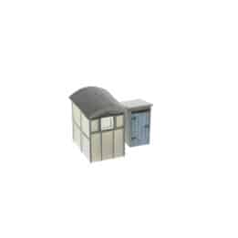 hornby - utility lamp huts x2 (r9782) oo gauge