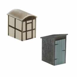 hornby - utility lamp huts x2 (r9782) oo gauge